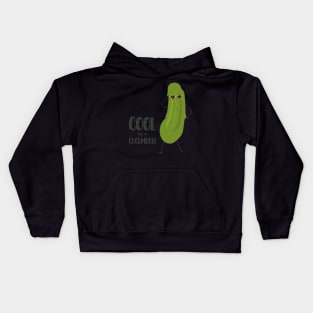 Cool As A Cucumber! Funny Cool Cucumber Kids Hoodie